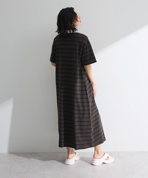 Sugar spoon（シュガースプーン）の「・SUGAR SPOON ボーダーポロワンピース（ワンピース・レディース・カーキ/ライトグレー/チャコールグレー・FREE）」の10枚目の写真
