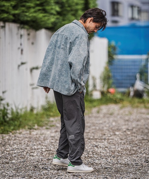 CAMBIO(カンビオ)の「ms6183-Vintage Like Fade Print Oversized Shirts シャツ(シャツ/ブラウス・メンズ・ブラック/カーキ/ブルー・M/L)」の15枚目の写真