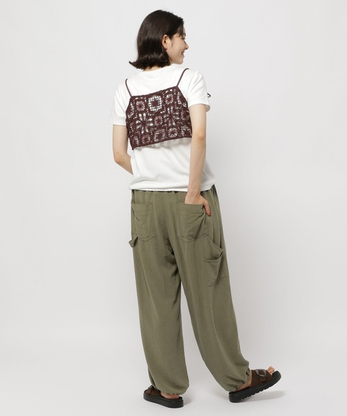 niko and...（ニコアンド）の「2WAYフラワークラフトキャミソール（キャミソール・レディース・ボルドー/アイボリー/ブラック・FREE）」の12枚目の写真