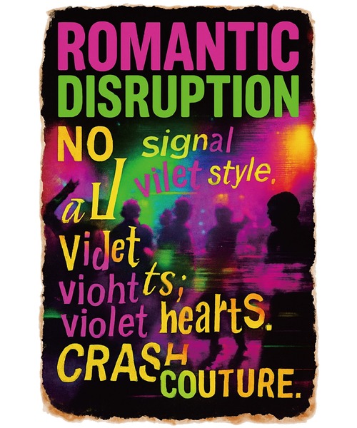 BROTHERHOOD(ブラザーフッド)の「【ROMANTIC DISRUPTION】Neon Wreckage Tee(Tシャツ/カットソー・メンズ・ホワイト/ブラック・LARGE)」の6枚目の写真