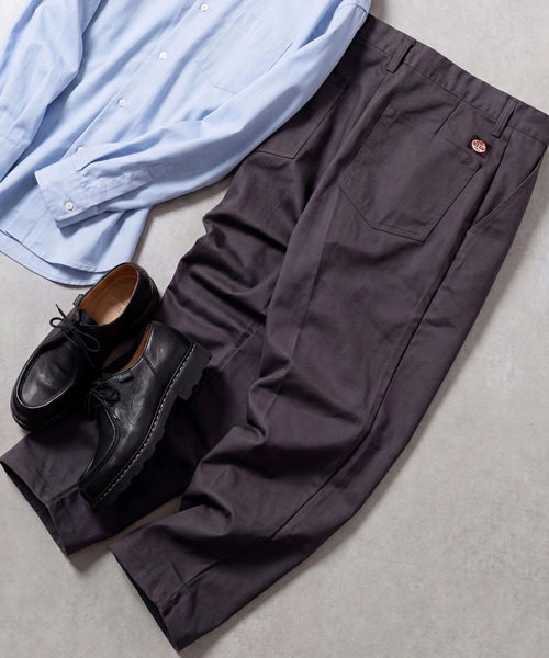 RED KAP(レッドキャップ)の「【RED KAP】限定商品 PT-38別注 2TUCK PANTS ワイドパンツ・タックパンツ・ワークパンツ(チノパンツ・メンズ・ベージュ/ブラック/グレー・M/S/LL/L)」の3枚目の写真