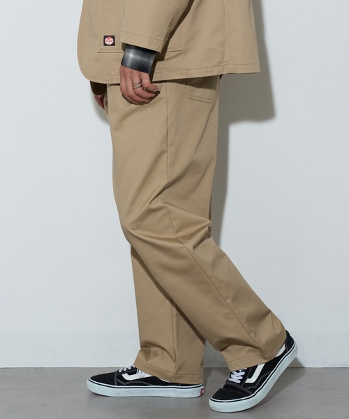 RED KAP（レッドキャップ）の「【RED KAP】限定商品 PT-38別注 2TUCK PANTS　ワイドパンツ・タックパンツ・ワークパンツ（チノパンツ・メンズ・ベージュ/ブラック・M/S/LL/L）」の7枚目の写真