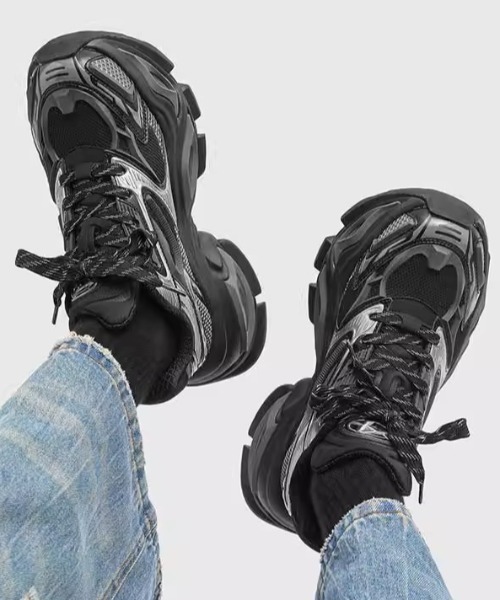 ARULE（アルール）の「A'GEM/9 × .kom 『ARULE/アルール』メカニカルソールスニーカー（スニーカー・メンズ・グレー/ブラック/ブラック×シルバー・28/27）」の12枚目の写真