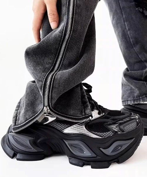 ARULE（アルール）の「A'GEM/9 × .kom 『ARULE/アルール』メカニカルソールスニーカー（スニーカー・メンズ・グレー/ブラック/ブラック×シルバー・28/27）」の18枚目の写真