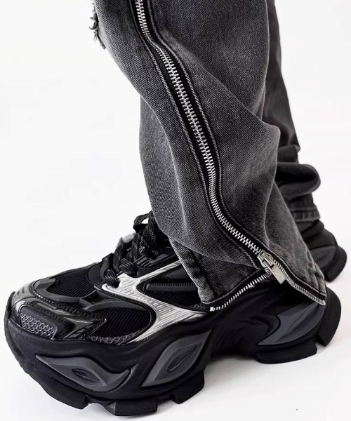 ARULE（アルール）の「A'GEM/9 × .kom 『ARULE/アルール』メカニカルソールスニーカー（スニーカー・メンズ・グレー/ブラック/ブラック×シルバー・28/27）」の15枚目の写真
