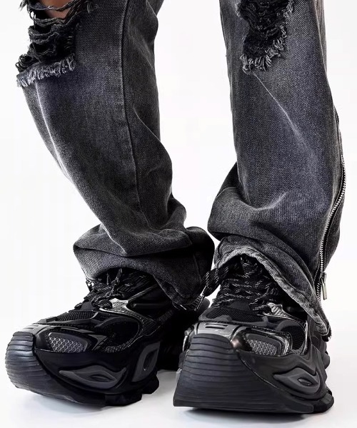 ARULE（アルール）の「A'GEM/9 × .kom 『ARULE/アルール』メカニカルソールスニーカー（スニーカー・メンズ・グレー/ブラック/ブラック×シルバー・28/27）」の14枚目の写真