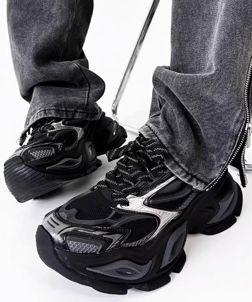 ARULE（アルール）の「A'GEM/9 × .kom 『ARULE/アルール』メカニカルソールスニーカー（スニーカー・メンズ・グレー/ブラック/ブラック×シルバー・28/27）」の17枚目の写真