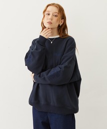 MILKFED. | FLOWER ELBOW PATCH SWEAT TOP(スウェット)