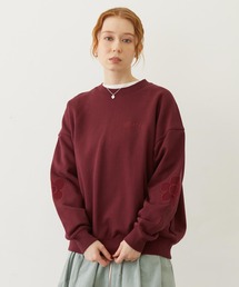 MILKFED. | FLOWER ELBOW PATCH SWEAT TOP(スウェット)