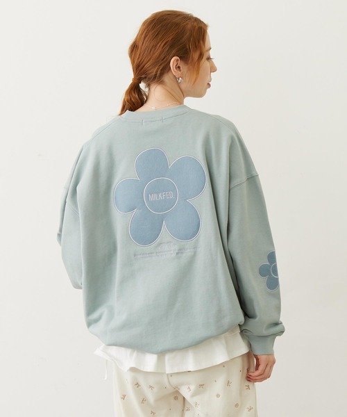 FLOWER ELBOW PATCH SWEAT TOP（スウェット）｜MILKFED.（ミルクフェド