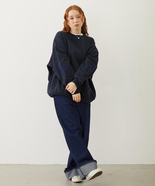 FLOWER ELBOW PATCH SWEAT TOP（スウェット）｜MILKFED.（ミルク