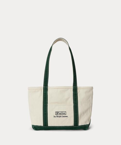 ラルフローレン　ロゴ刺繍キャンバストートバッグ　カーキ　新品 14050020-a.jpg