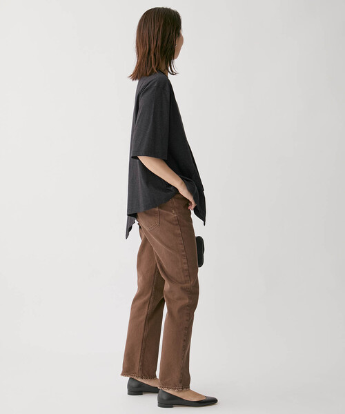 Room no.8(ルームエイト)の「Room no.8 ルームエイト SMOOTH CO DRAPE TOPS SR8S-014(Tシャツ/カットソー・レディース・ホワイト/チャコールグレー・FREE)」の8枚目の写真