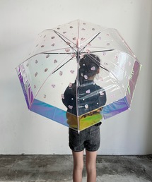 COMMON WARE(コモンウェアー)のNT:ドリーミー裾オーロラビニール  キッズアンブレラ 55cm(長傘)