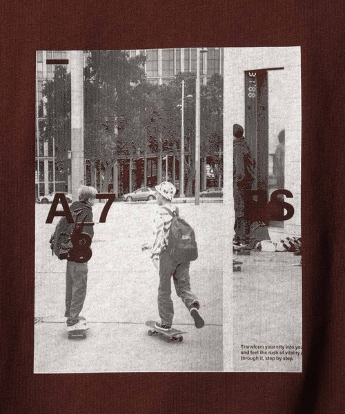 RAGEBLUE(レイジブルー)の「10s/コラージュフォトロンT(Tシャツ/カットソー・メンズ・ピンク/ブラウン/ホワイト・LARGE/MEDIUM)」の7枚目の写真