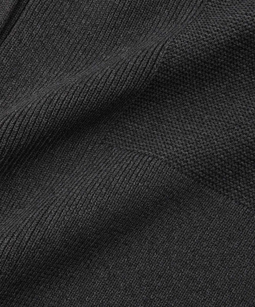 ADAM ET ROPE'(アダムエロペ)の「【WEB限定】・【サステナブル】セレクトネックウェーブボタンカーディガン(カーディガン/ボレロ・レディース・ダークブラウン/ブラック/ブラック系その他/チャコールグレー/グレー/オフホワイト・FREE)」の9枚目の写真