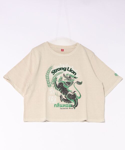 チャイハネ(チャイハネ)の「【チャイハネ】ジポアTシャツ(Tシャツ/カットソー・レディース・ブラック/グリーン/ホワイト/マスタード/ターコイズブルー/ベージュ/ダークブラック・FREE)」の4枚目の写真