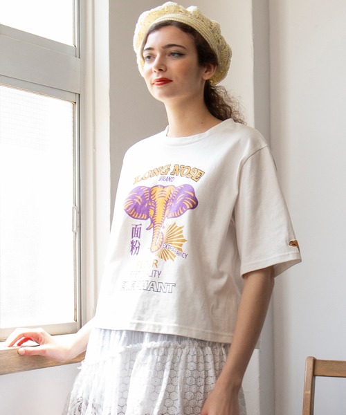チャイハネ(チャイハネ)の「【チャイハネ】ジポアTシャツ(Tシャツ/カットソー・レディース・ブラック/グリーン/ホワイト・FREE)」の2枚目の写真