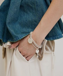 Ameri(A)NICKEL FREE MOTIF CHAIN BRACELET(uXbg)
