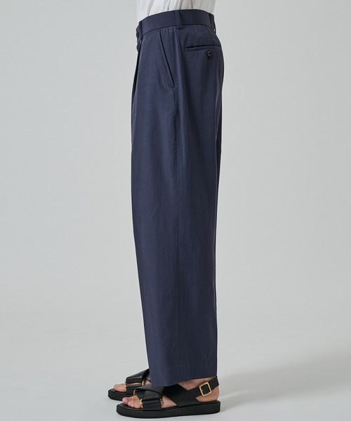 STUDIOUS(ステュディオス)の「【soe/ソーイ】別注 Wide Slacks(スラックス・メンズ・ネイビー/ブラック・2/1)」の10枚目の写真