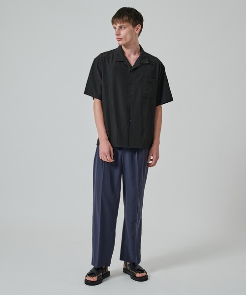 STUDIOUS(ステュディオス)の「【soe/ソーイ】別注 Wide Slacks(スラックス・メンズ・ネイビー/ブラック・2/1)」の6枚目の写真