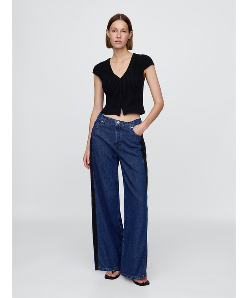 GAP(ギャップ)の「ミッドライズ ウルトラソフト バギーデニム(デニムパンツ・レディース・ライトインディゴブルー・23/24/25/26/27/28/29/30)」の4枚目の写真