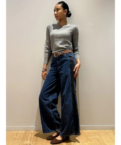 GAP(ギャップ)の「ミッドライズ ウルトラソフト バギーデニム(デニムパンツ・レディース・ライトインディゴブルー・23/24/25/26/27/28/29/30)」の6枚目の写真