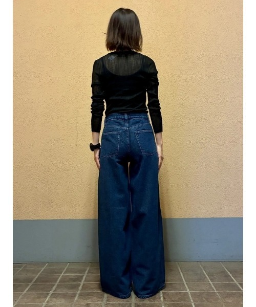 GAP(ギャップ)の「ミッドライズ ウルトラソフト バギーデニム(デニムパンツ・レディース・ライトインディゴブルー・23/24/25/26/27/28/29/30)」の8枚目の写真