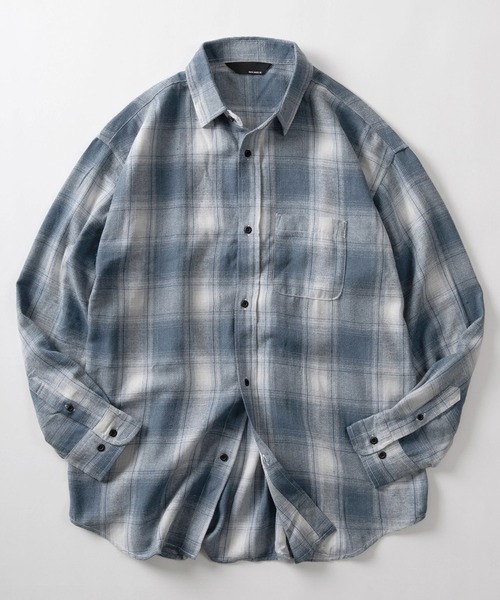 セール】【70】オンブレチェックシャツ／ネルシャツ／アメカジ