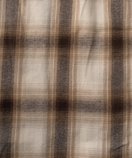 SlashDate(スラッシュデイト)の「【70】オンブレチェックシャツ/ネルシャツ/アメカジ(シャツ/ブラウス・メンズ・ブルー/ブラック/サックスブルー/ホワイト/グリーン/ブラウン/ベージュ・M/L/XL)」の9枚目の写真