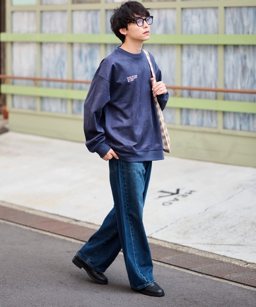 KANGOL(カンゴール)の「【KANGOL】別注フェイクスエードワンポイント刺繍ラグラントップス(スウェット・メンズ・その他1/アイボリー/ブラウン/ネイビー・XL/M/L)」の13枚目の写真