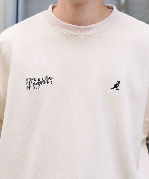 KANGOL(カンゴール)の「【KANGOL】別注フェイクスエードワンポイント刺繍ラグラントップス(スウェット・メンズ・その他1/アイボリー/ブラウン/ネイビー・XL/M/L)」の18枚目の写真