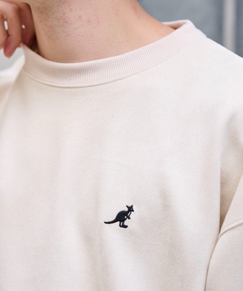 KANGOL(カンゴール)の「【KANGOL】別注フェイクスエードワンポイント刺繍ラグラントップス(スウェット・メンズ・その他1/アイボリー/ブラウン/ネイビー・XL/M/L)」の19枚目の写真