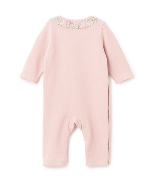 sense of wonder（センスオブワンダー）の「リバティウサクマカバーオール（ロンパース・キッズ・ピンク/ホワイト系・70cm/80ｃｍ）」の7枚目の写真