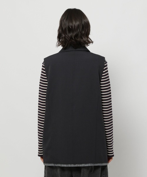 niko and...（ニコアンド）の「テーラードダブルジャケットベスト（ベスト・レディース・グレー/ブラック/ブラウン・FREE）」の15枚目の写真