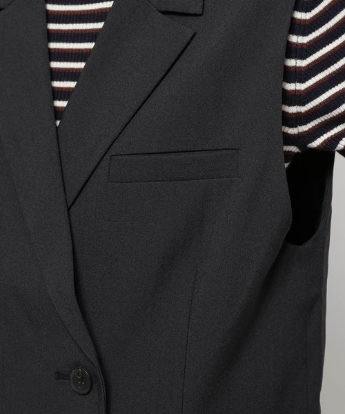 niko and...（ニコアンド）の「テーラードダブルジャケットベスト（ベスト・レディース・グレー/ブラック/ブラウン・FREE）」の19枚目の写真