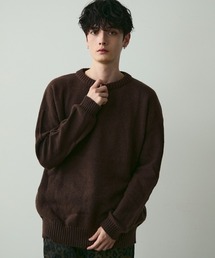 Basic Oversized Knit Sweater / ベーシッククルーネックニット
