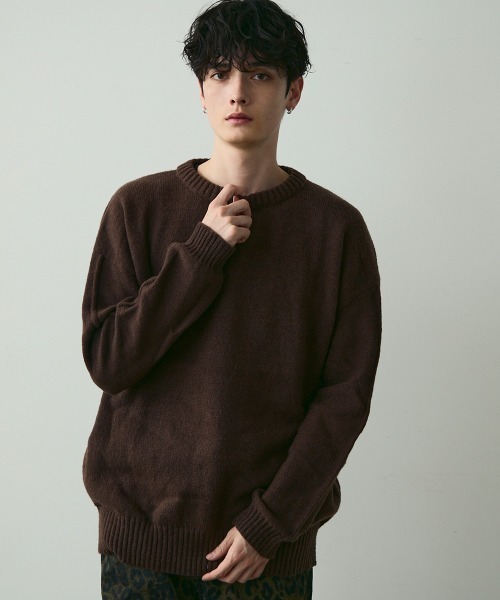 Basic Oversized Knit Sweater — базовый оверсайз вязаный свитер