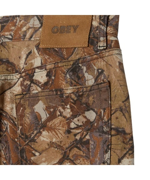 OBEY（オベイ）の「OBEY CLASSIC BAGGY DENIM（オベイ クラシック バギー デニム）（デニムパンツ・メンズ・ブルー系1/ブラウン系1・34/32/30）」の4枚目の写真