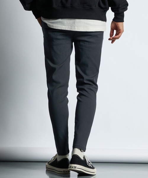 LANVIN en Bleu(ランバンオンブルー)の「超伸縮「ガムストレッチ」スキニー イージーチノパン(スラックス・メンズ・チャコールグレー/ブラック/グレイッシュベージュ/ネイビー・50/48/46/52)」の19枚目の写真