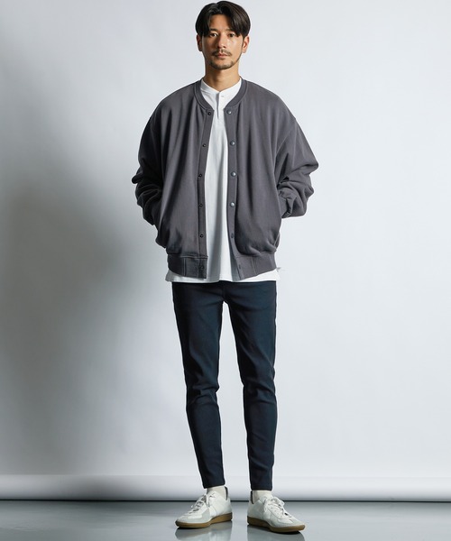 LANVIN en Bleu(ランバンオンブルー)の「超伸縮「ガムストレッチ」スキニー イージーチノパン(スラックス・メンズ・チャコールグレー/ブラック/グレイッシュベージュ/ネイビー・50/48/46/52)」の15枚目の写真