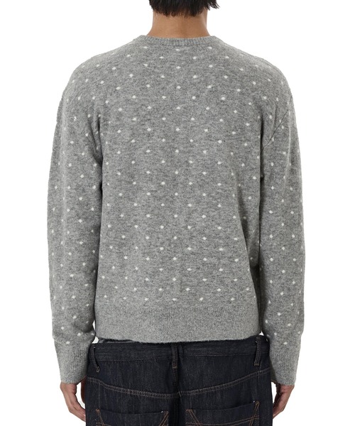 OY(オーワイ)の「『OY/オーワイ』TINY DOT KNIT CARDIGAN/タイニードット ニットカーディガン(カーディガン/ボレロ・レディース・グレー/ブラック・L/M)」の9枚目の写真