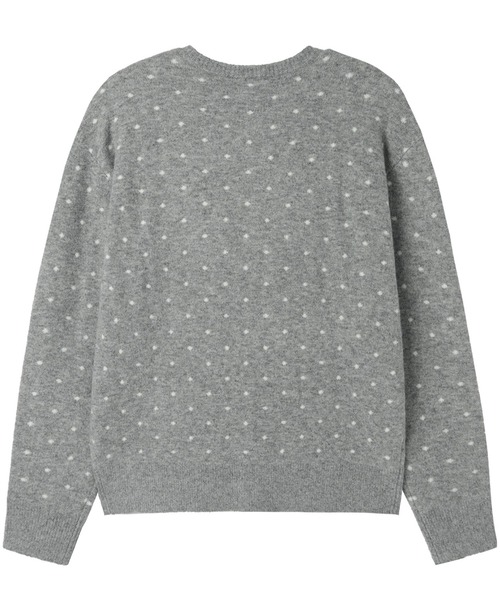 OY(オーワイ)の「『OY/オーワイ』TINY DOT KNIT CARDIGAN/タイニードット ニットカーディガン(カーディガン/ボレロ・レディース・グレー/ブラック・L/M)」の15枚目の写真