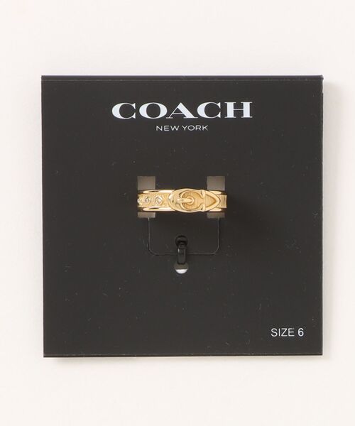 COACH（コーチ）の「ブラッシュド バックル リング（リング・レディース・ゴールド系その他・11号/14号）」の3枚目の写真