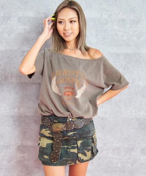 ANAP（アナップ）の「オーバル デザイン スタッズ バックル ベルト（ベルト・レディース・ブラウン/ブラック・FREE）」の7枚目の写真