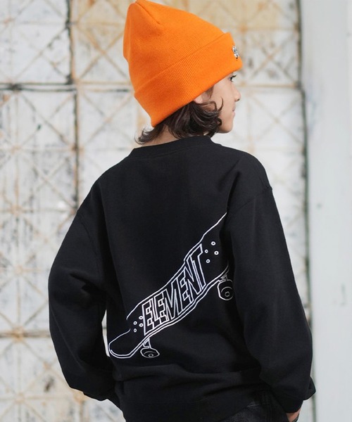 ELEMENT/エレメント KICK FLIPPER CREW YOUTH キッズ スウェット BF026