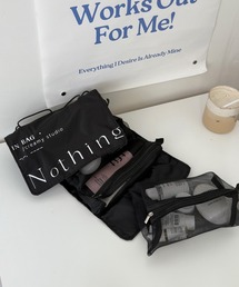 shopnikoniko（ショップニコニコ）の「折りたたみ トラベル メッシュコスメポーチ（ポーチ）」