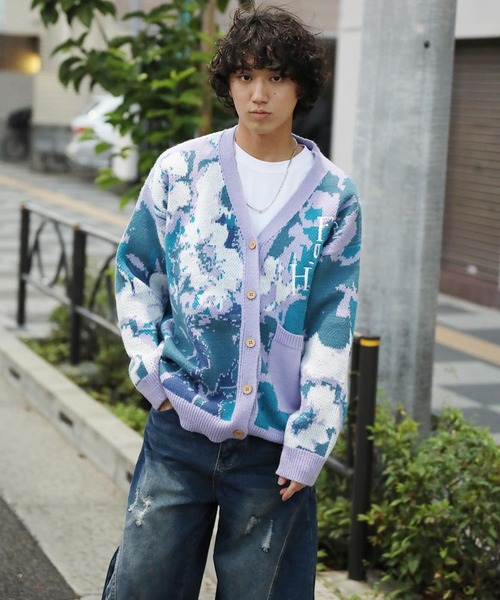 COMME des GARCONS 花柄カーディガン XS COMME des GARCONS 花柄カーディガン XS コムコム コムデギャルソン