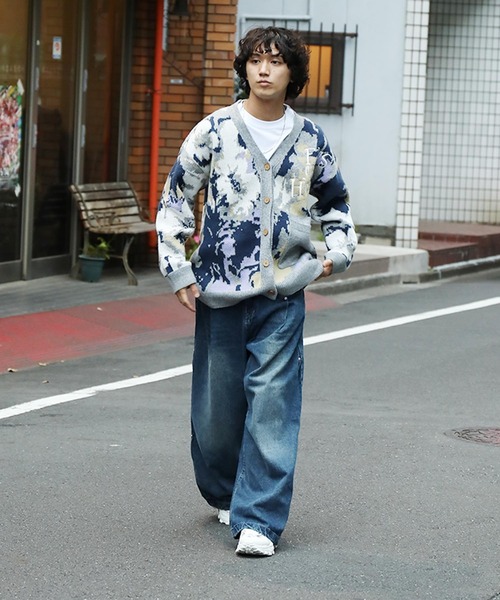 【希少】Luciano Folco カーディガン モヘヤ混 アシンメトリー柄 希少】Luciano Folco カーディガン モヘヤ混 アシンメトリー柄 - メルカリ