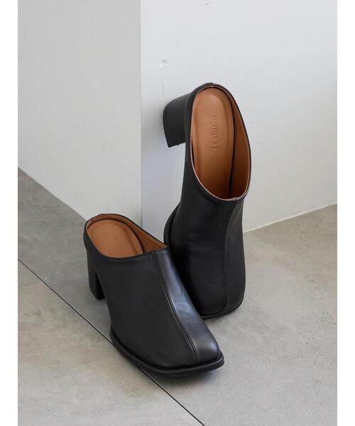 Te chichi（テチチ）の「オブリックミュール（ブーツ・レディース・ブラウン/ブラック・37/38）」の2枚目の写真
